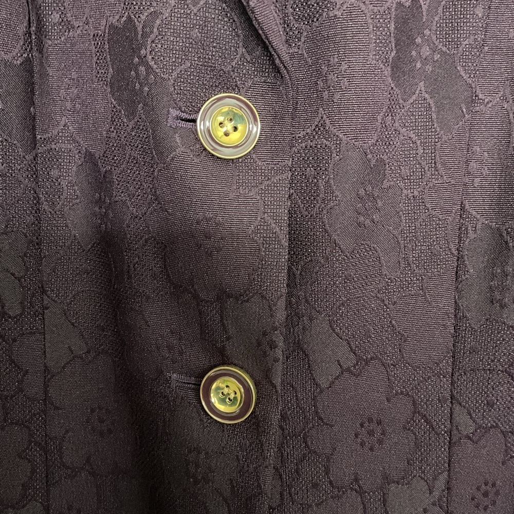 JOHN MEYER. Purple Long Coat with Gold Buttons. 2 PIEZAS SIZE 16 - Picture 4 of 15